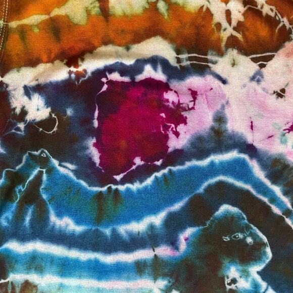 Ice Dye Bodycon Dress - Tie Dye Geode - Bold Vibrant Unique - (Women's XLarge) - Picture 8 of 10